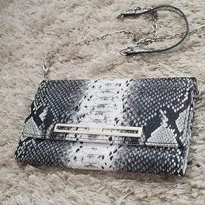 Nine West Snake Skin Black Crossbody